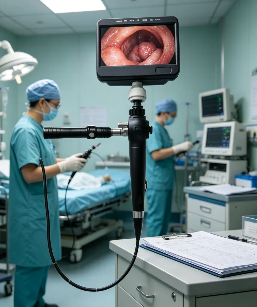 Electric Portable Ureteroscope with Rechargeable Battery CE Certified for Clinical & Field Use