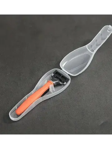 1 adet Taşınabilir Seyahat Erkekler Manuel Jilet Koruyucu Plastik Kutu Kapak Konteyner Depolama Tıraş Makinesi Tutucu Koruyucu Kılıf Organizatör