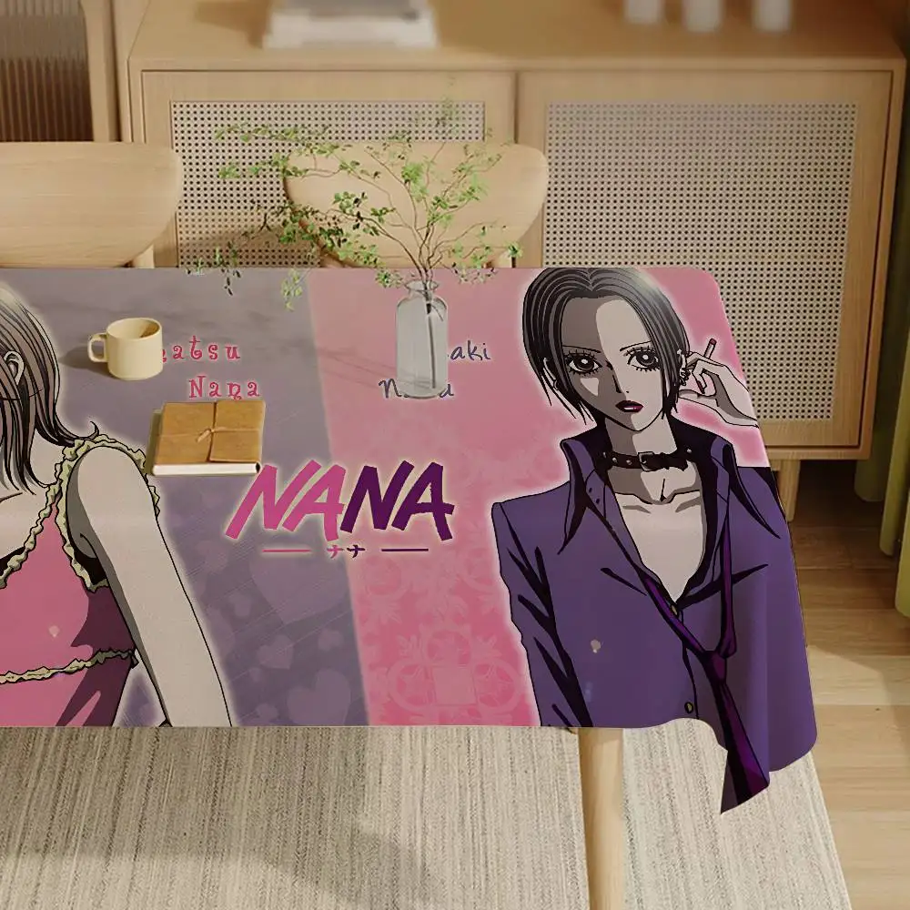 N-Nana Table Stain Resistant Decorative Washable Polyester Tablecloths For Dining Table Parties And Wedding