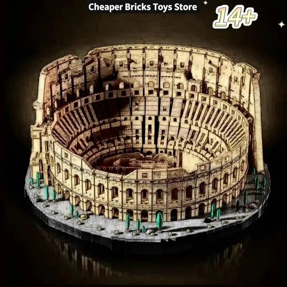 Large Scale Arena Assembly Toy Set, Historical Landmark Models, Adult Collage Gifts