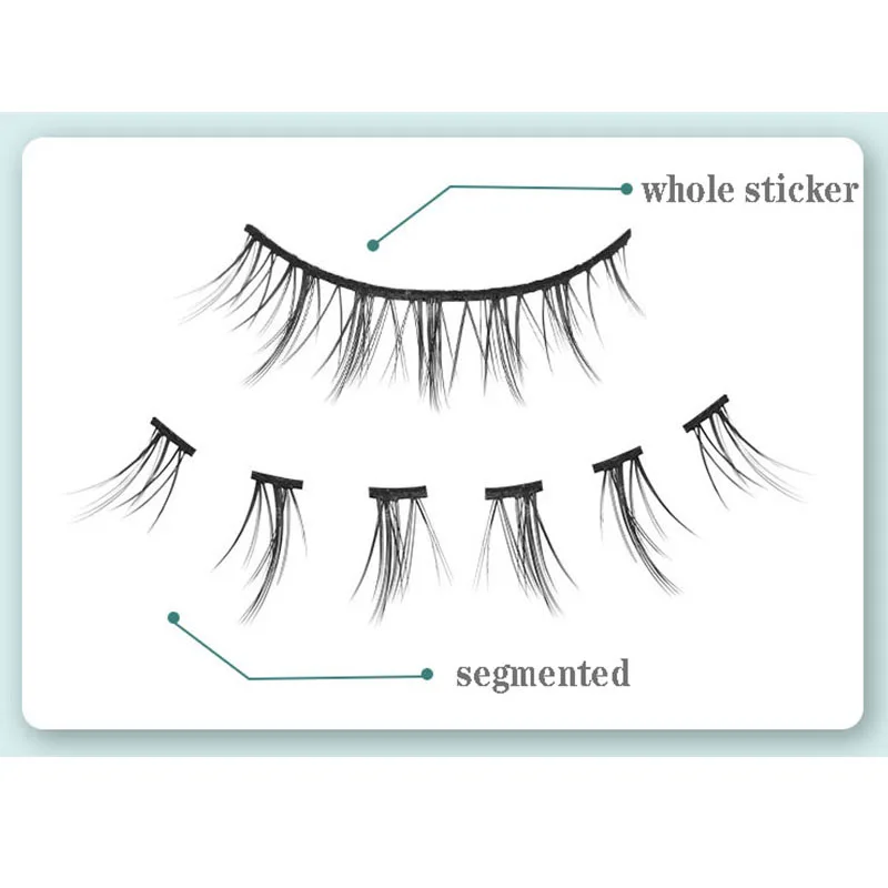 Natural False Eyelashes Simulation Slender intersect Little Devil Double Eyelid Comic Eye Lash Tool