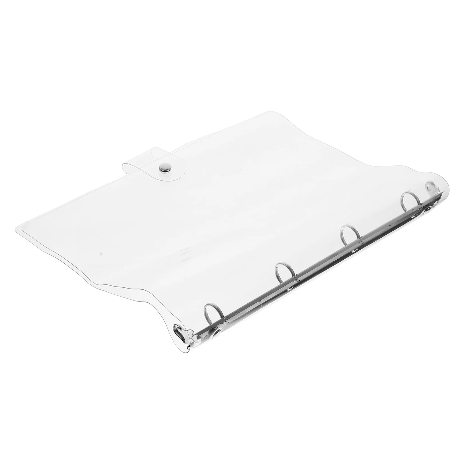 

1pcs Transparent Hand Account Cover A4 Notebook Binder Cute School Office Supplies Plastic Manual Folder Journal Shell 4 Ring
