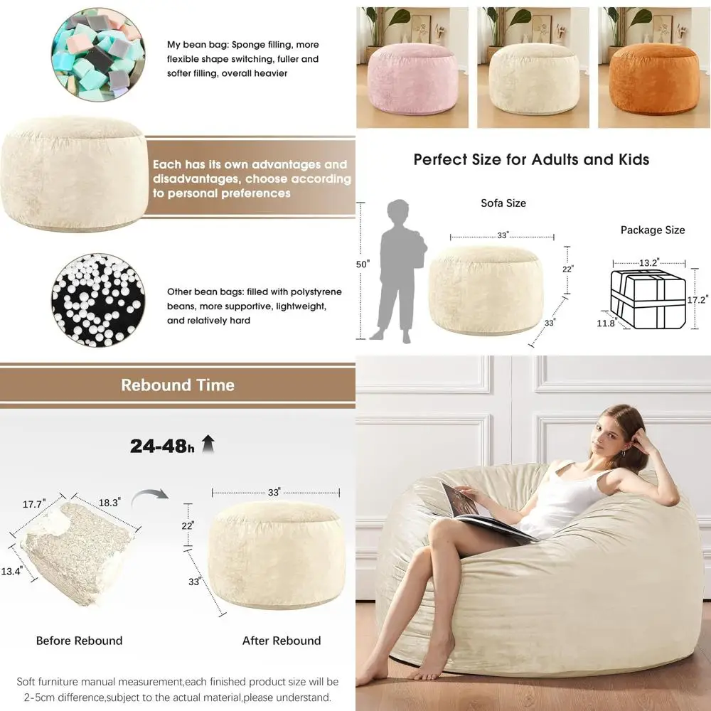 Memory Foam Bean Ba…