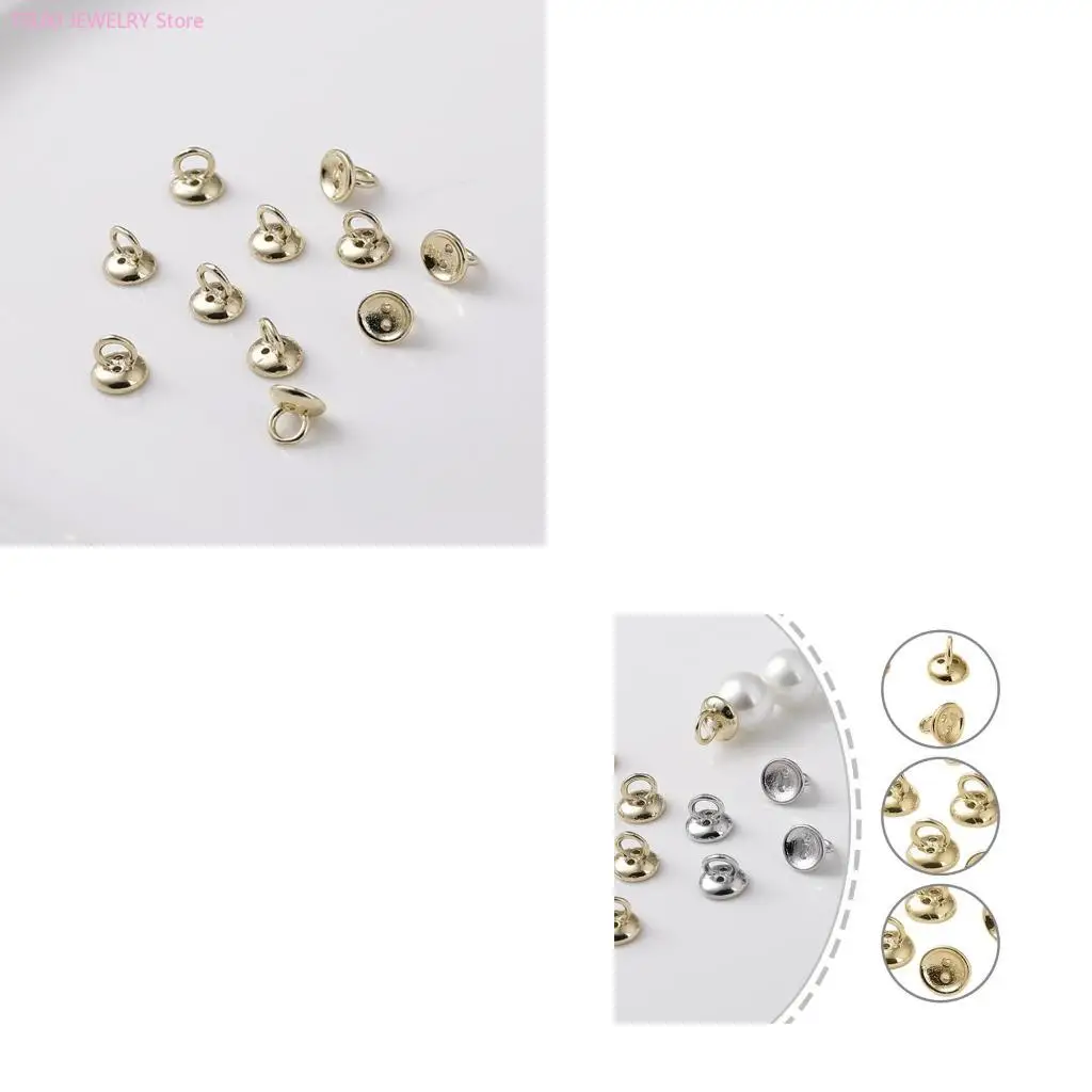 

62KE Декоративные жемчужные застежки-застежки Жемчужные застежки Концы Модные товары для рукоделия для дизайнеров ювелирных