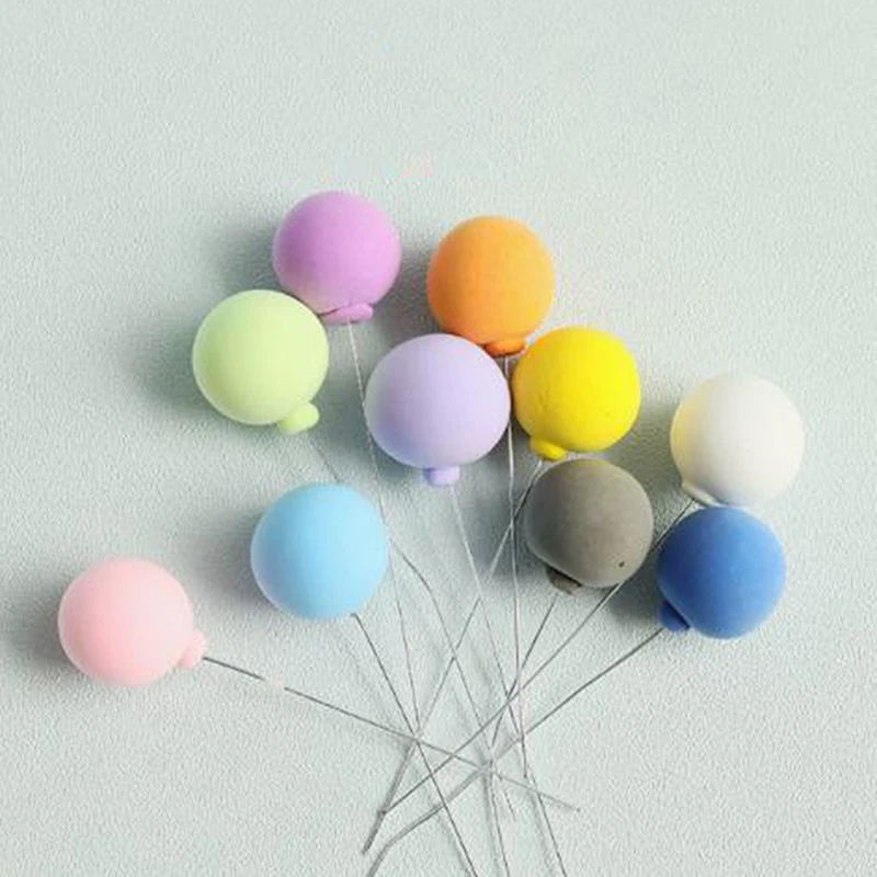 10 pièces/ensemble maison de poupée Miniature ballons colorés modèle maison de poupée Mini jeu de nourriture jouet accessoires (mélange de couleurs)-jouet