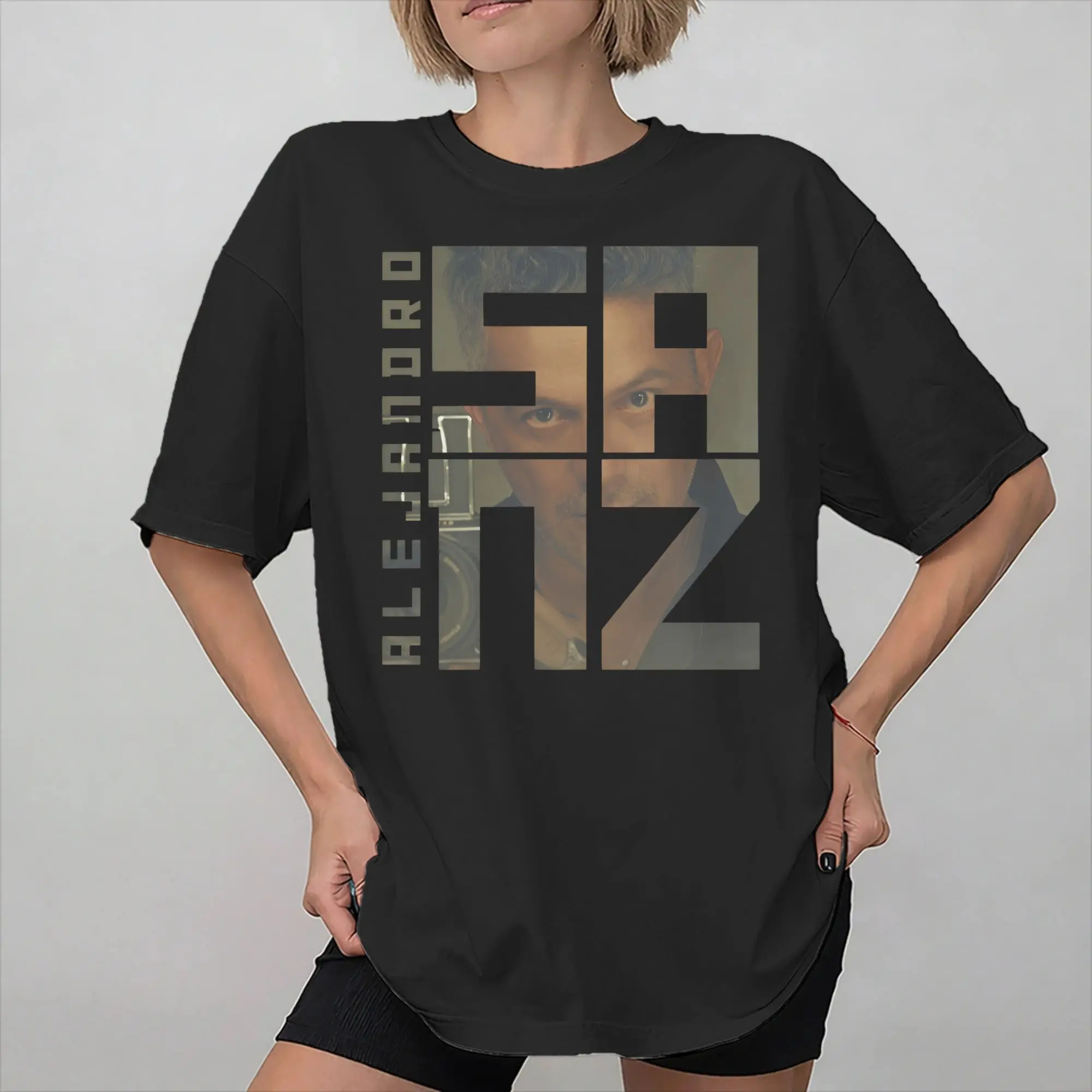 Alejandro Sanz 2026 Concert Graphic Print T Shirt Men Women  Cotton  Tee Shirt Clothing
