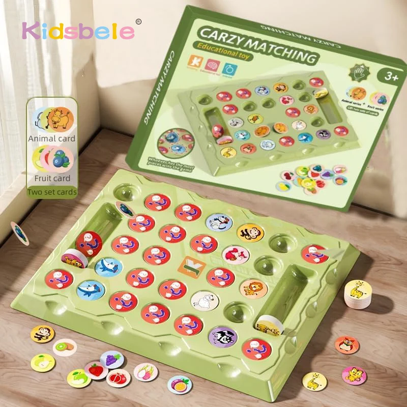 Fun Elimination Game Puzzle Animal Fruit Matching Toy Animal Memory Game Board Memory Game for Kids