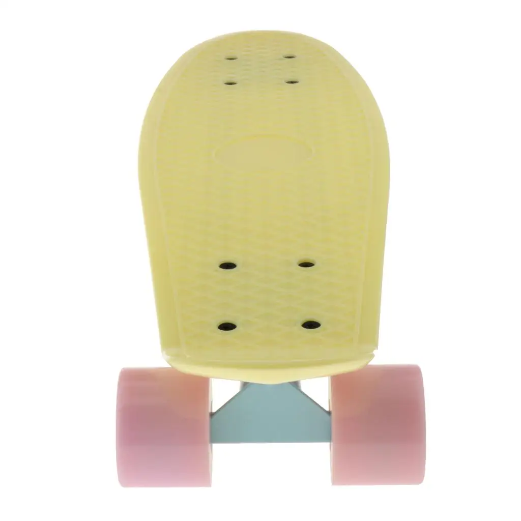 22 Inch Complete Skateboard for Kids Cruiser Style Concave PP Deck with 60mm PU Wheels High Speed