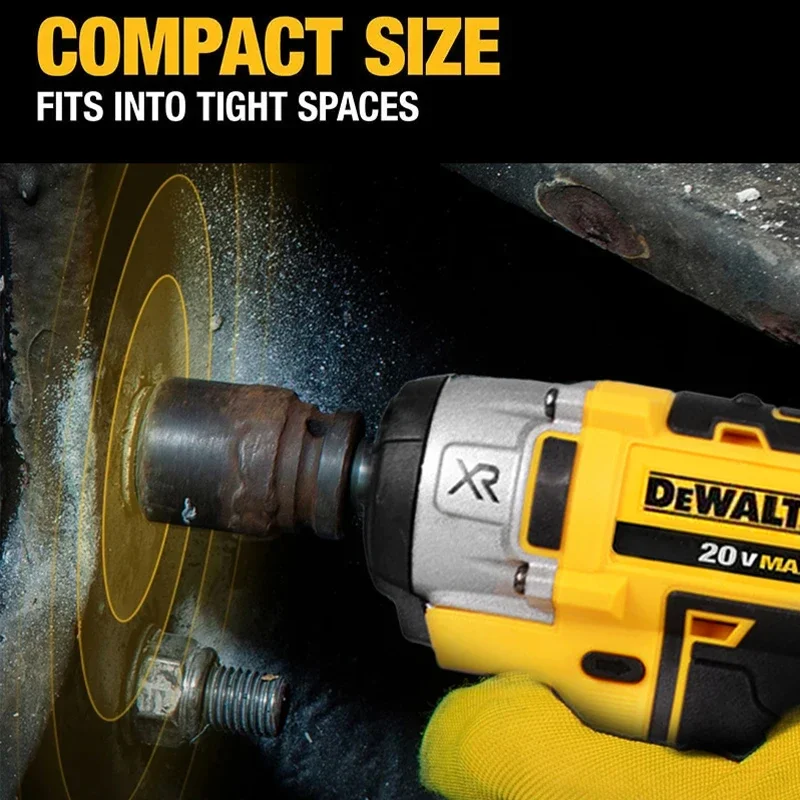 Imagem -04 - Dewalt Cordless Impact Wrench Compact Chave Elétrica Recarga Ferramentas Elétricas Dcf880 2300rpm 203n.m Bateria 20v