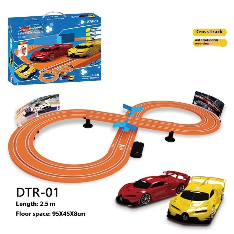 Rc Car Track Speedstorm Electric Racing Car Two Person Toy Roller Coaster Sports Car Track Boy Remote-Controlled Track Racing Ca