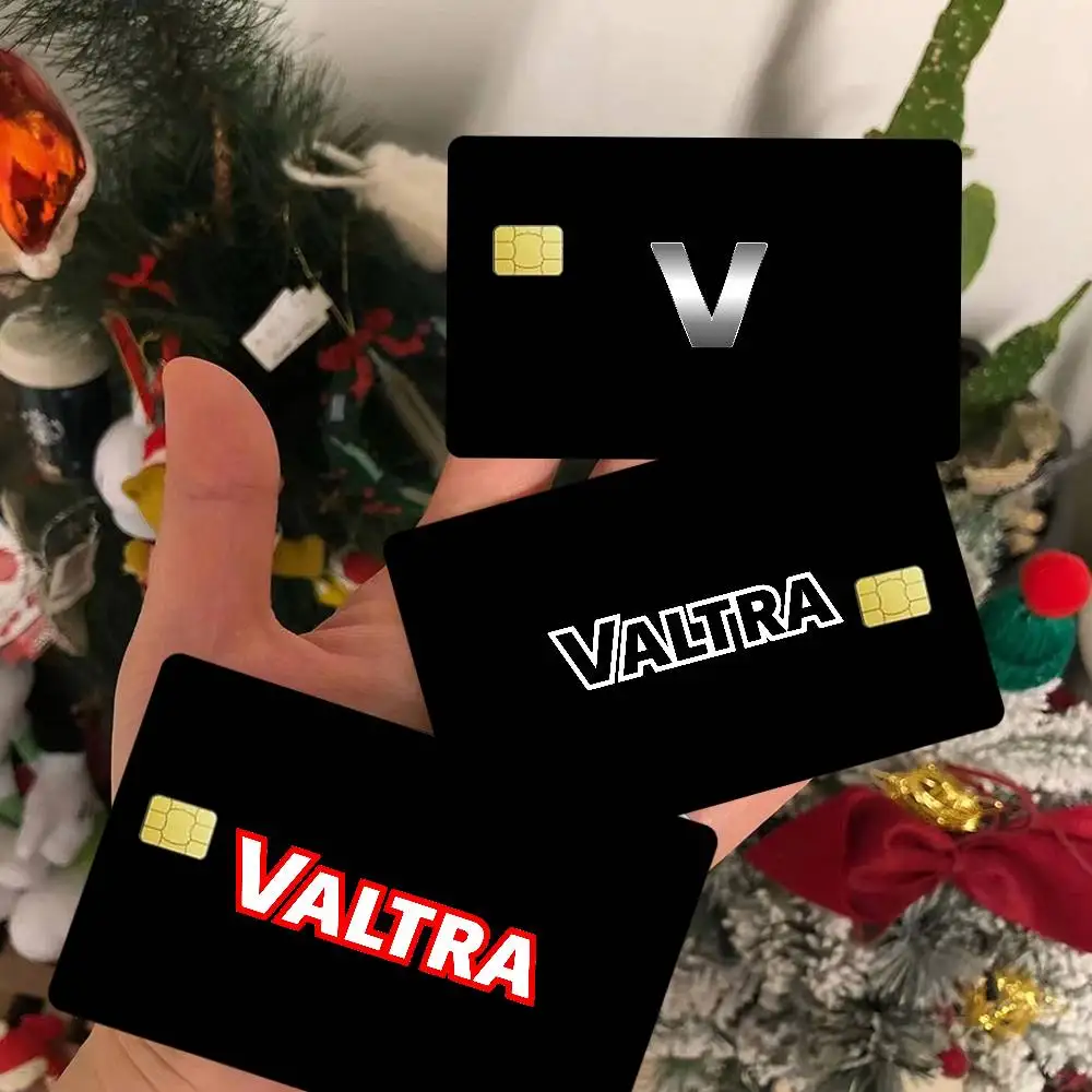 Vinilos Decorativos con el Logotipo de Valtra 2024, Diseño de Anime, para Tarjetas de Crédito y Débito Grandes, Parte Frontal
