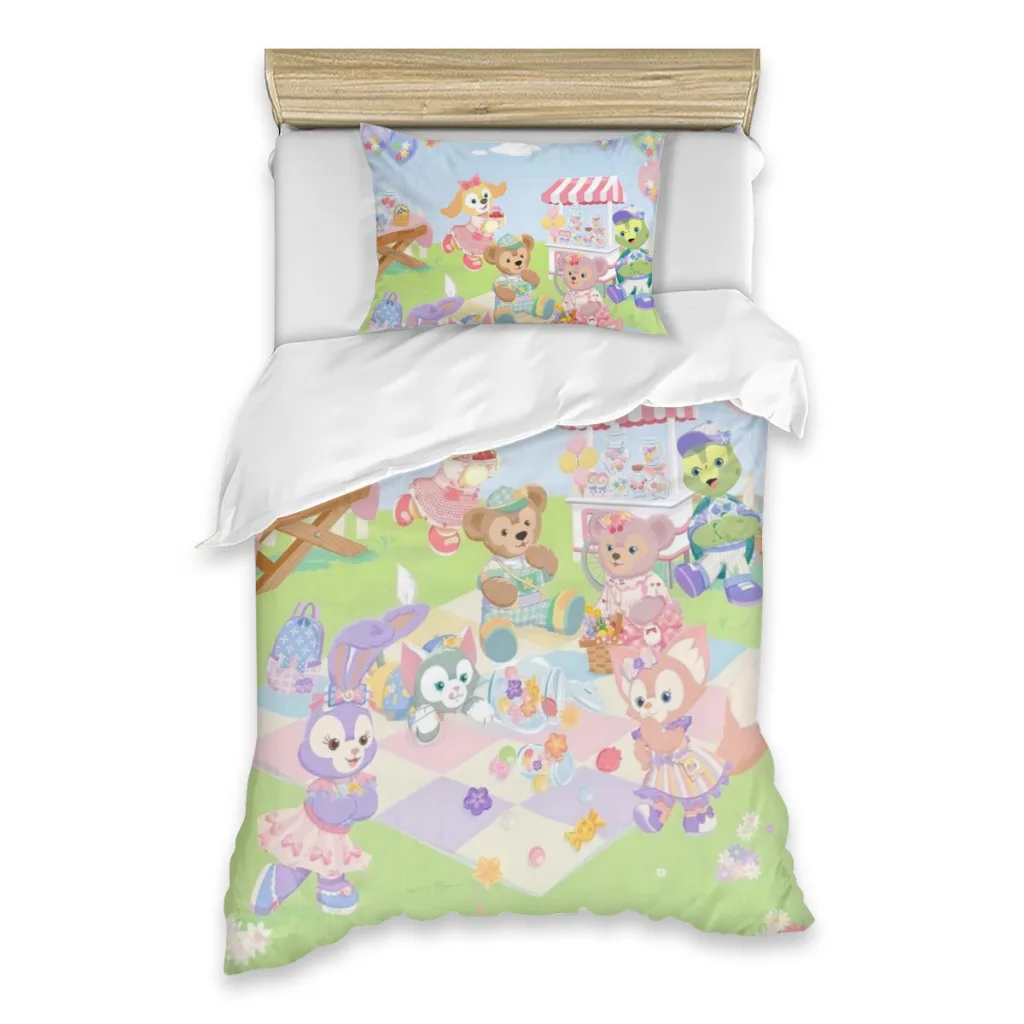 Disney Duffy Bear Single Bed Sheets Set  Complete Case Single Linen Quilt Cover