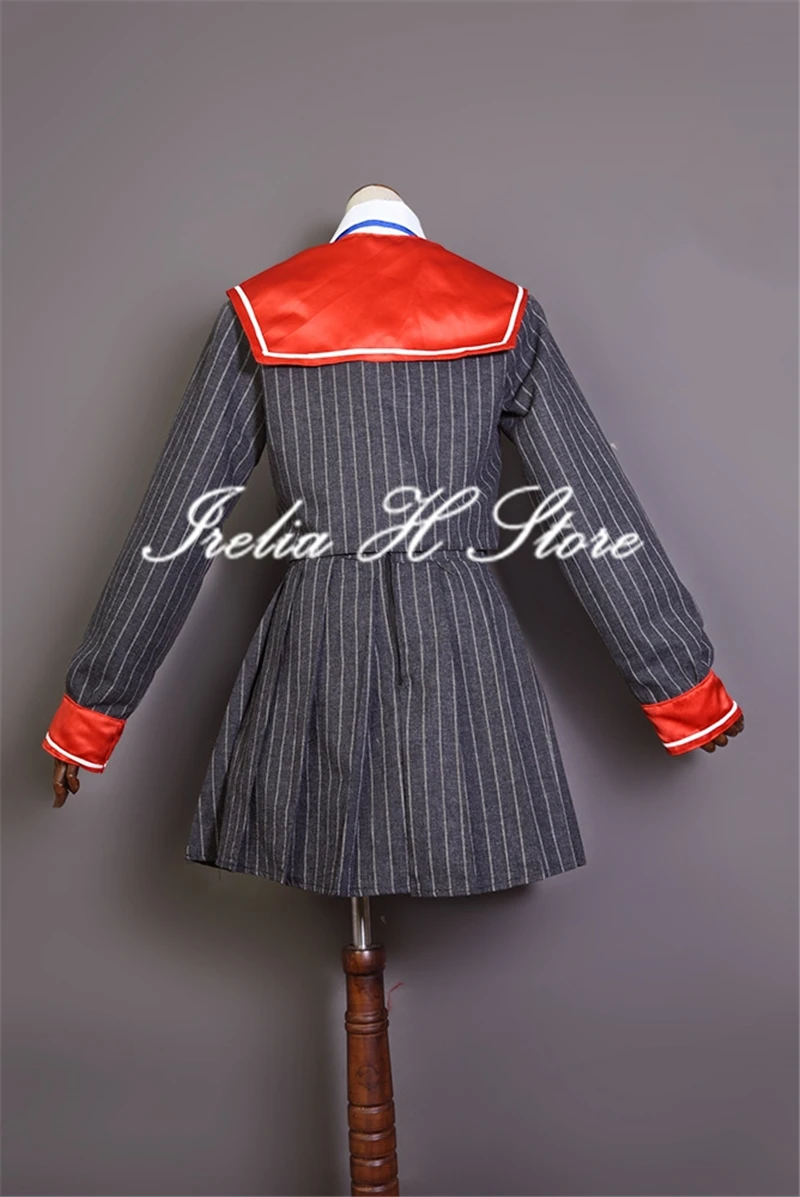 Custom made/size VTuber hololive Shigure Ui JK Uniform  Cosplay Costume dress female with shoes image 3