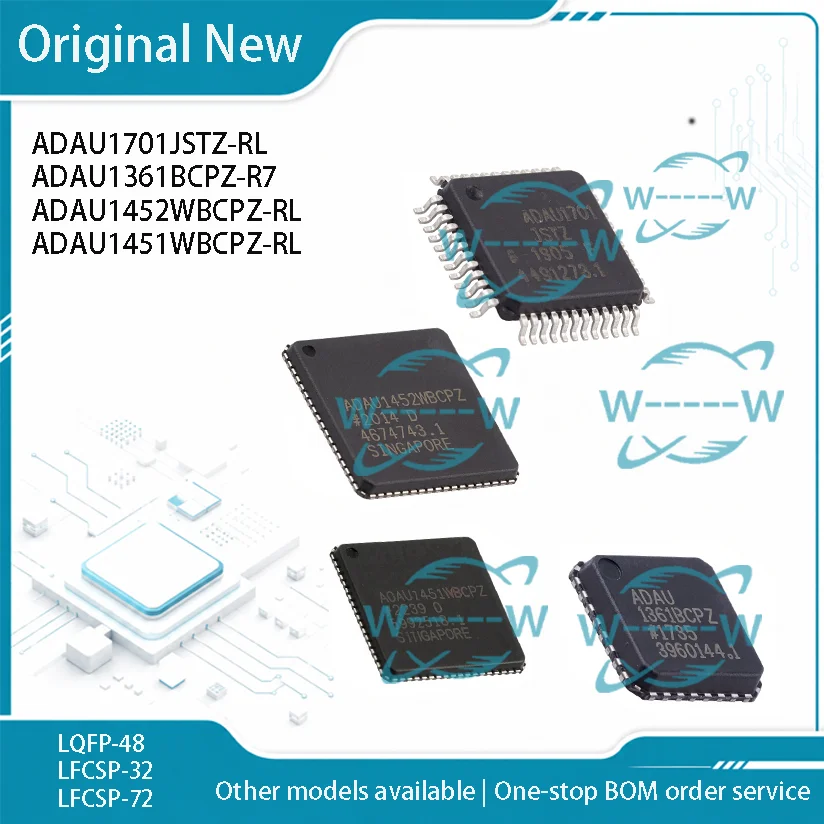 2-20PCS) ADAU1701JSTZ-RL ADAU1361BCPZ-R7 ADAU1452WBCPZ-RL ADAU1451WBCPZ-RL ADAU1701 JSTZ ADAU1361BCPZ ADAU1452WBCPZ IC CHIP