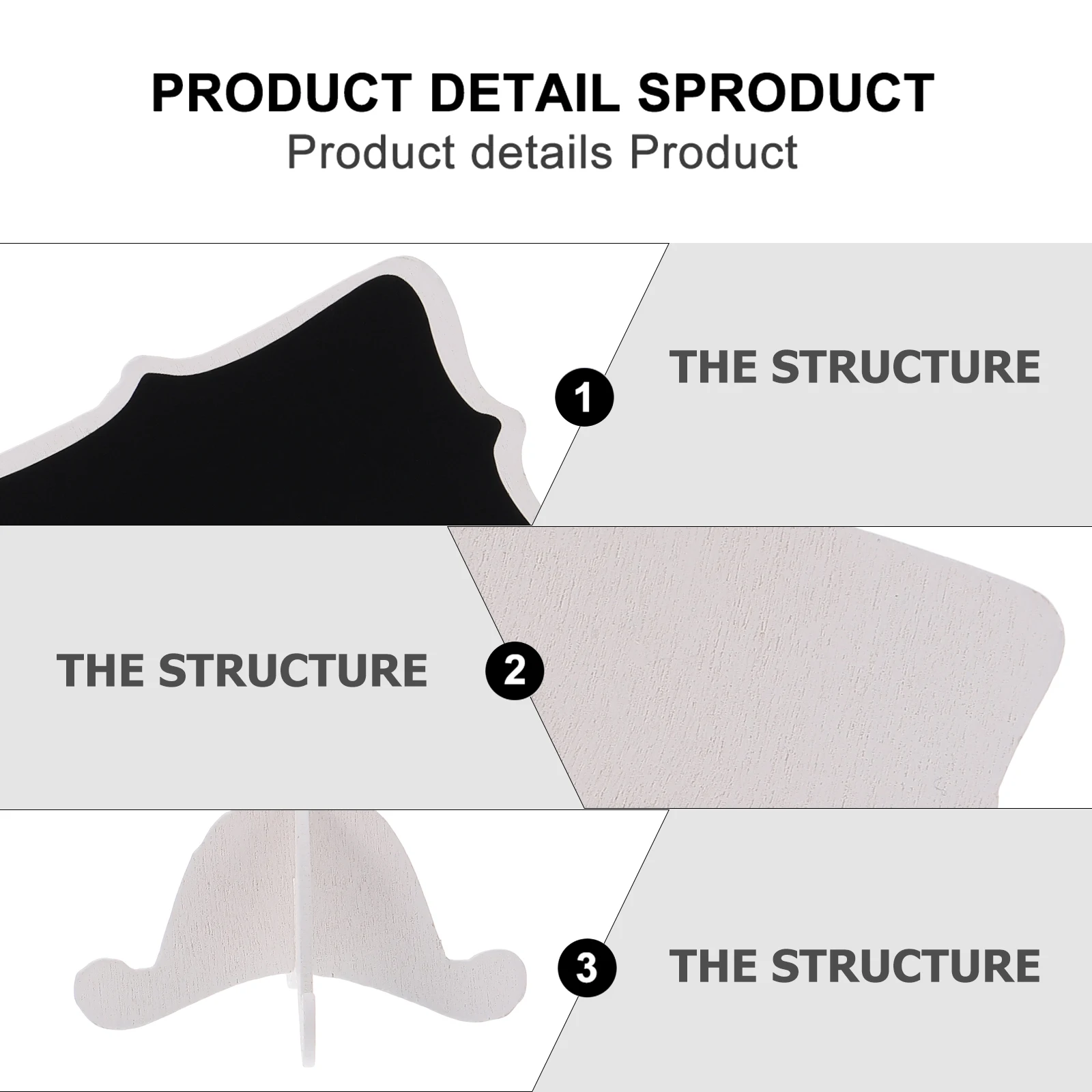 

20Pcs Mini Memo Blackboard Solid Base Message Board Desktop Wedding Party Decoration Home Office Writing Board