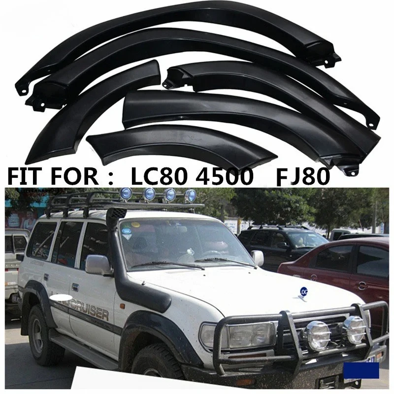 CAR STYLING MOULDING EYEBROW FENDER FLARE  WILDTRAK ACCESSORIES MUDGUARDS FIT FOR land cruiser LC80 4500 FJ80 93-97