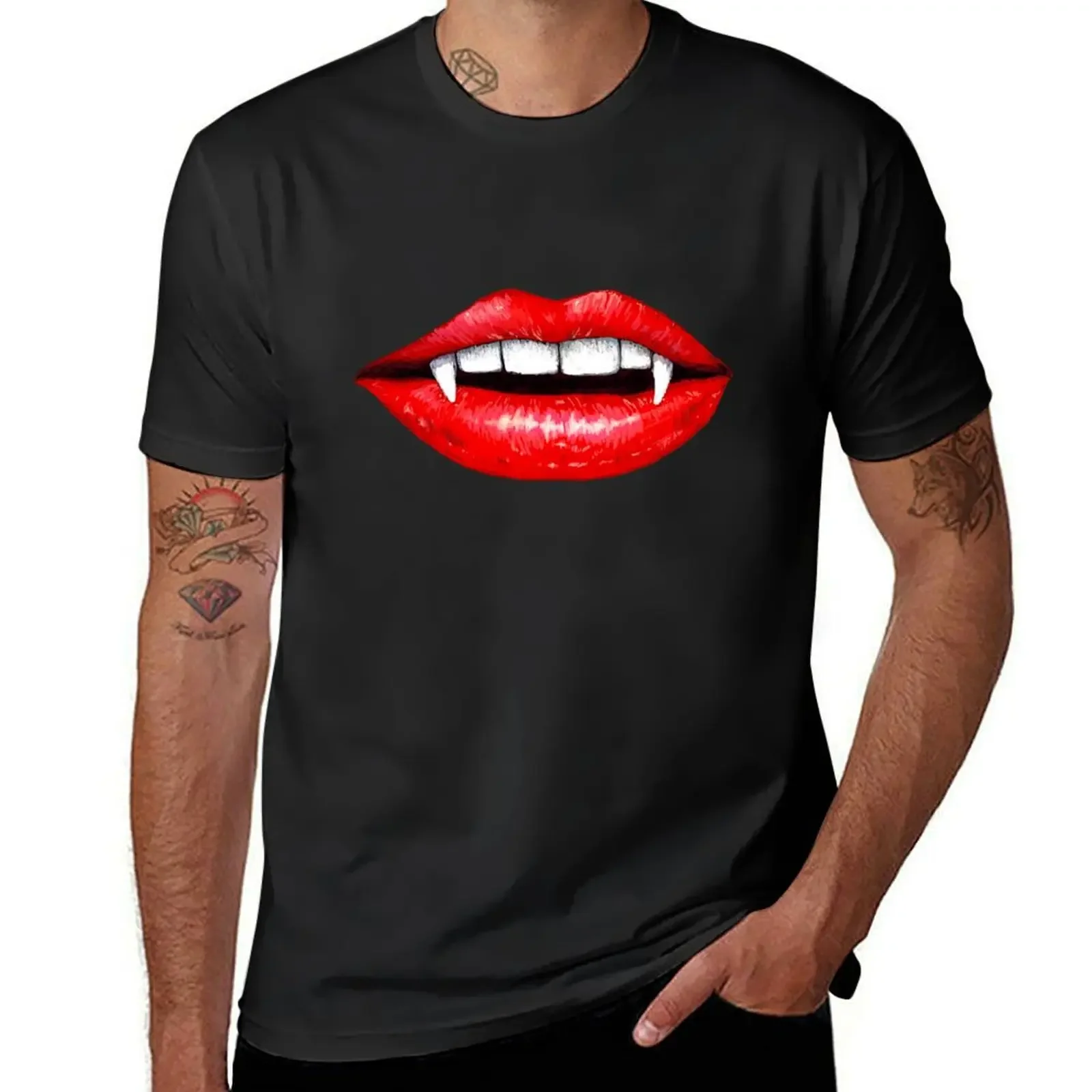 

Full Vamp Lips T-Shirt man t shirt tshirts personalised blanks mens graphic t-shirts