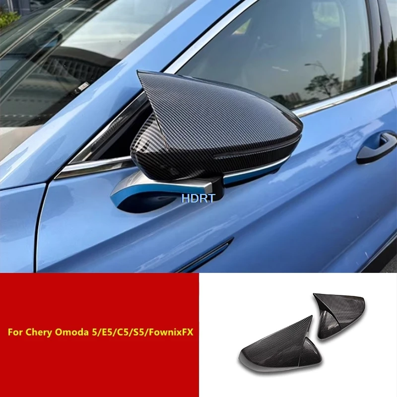 For Chery Omoda 5/E5/C5/S5/FownixFX 2022 + Car Styling Rear View Mirror Cover Reverse Mirror Shell Accessories Exterior Sticker