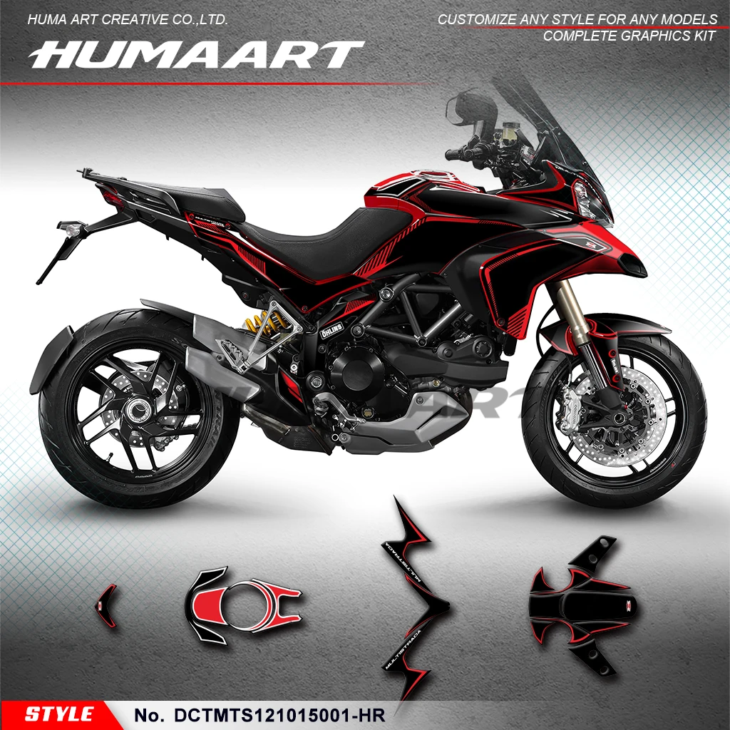 

Графический набор huпера, наклейки для Ducati Multistrada 1200 MTS 2010 2011 2012 2013 2015, DCTMTS121015001-HR