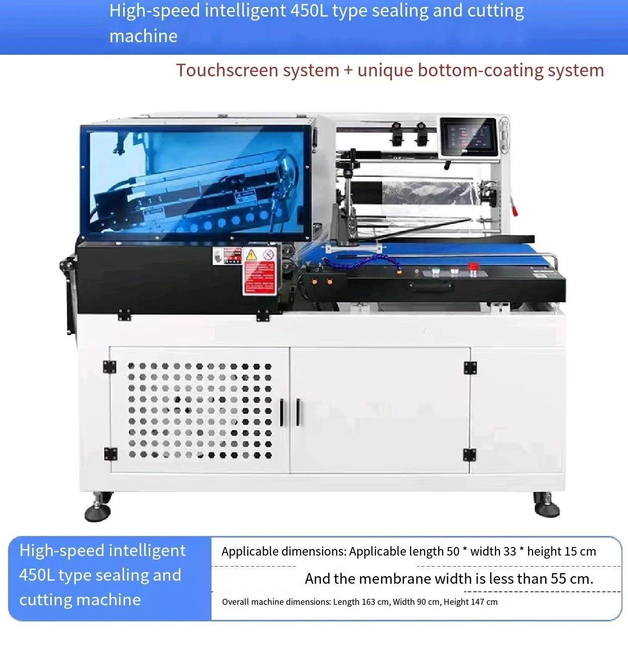 JIAHE--FQL450A + BSD450B POF Film Manual And Semi - Automatic L - Bar Sealing And Heat - Shrink Packaging Machine