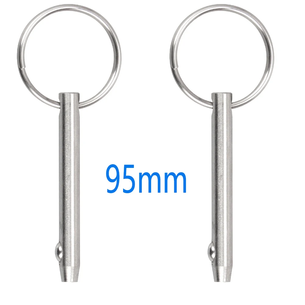 

Quick Release Pins, Bimini Top Pin,316 Stainless Steel,Diameter 0.25 Inch/6.3mm,Total Length 3.74 Inch/95mm,2 Packs