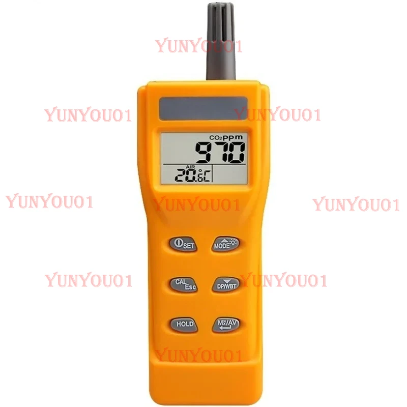 CO2 Meter Tester Handheld Analyser Temp RH Meter 9999 Ppm