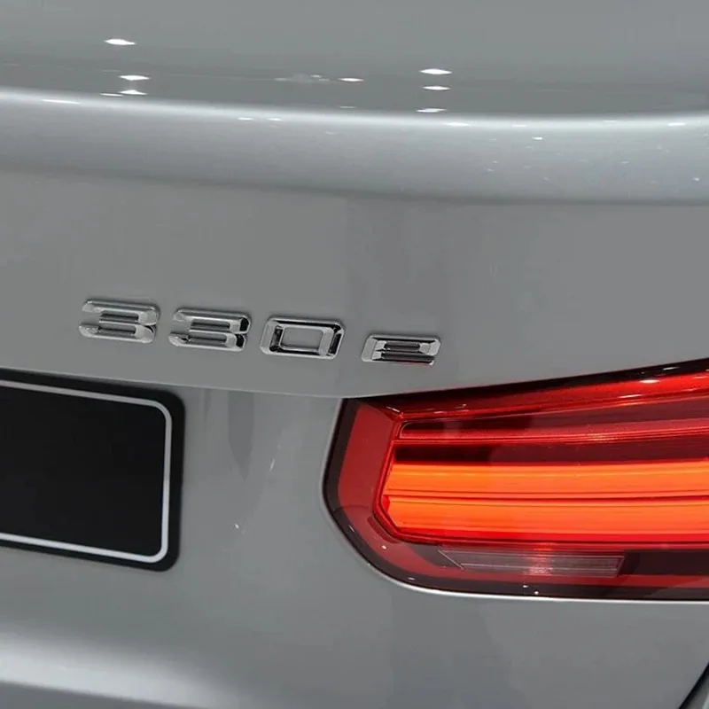 Insignia de logotipo de maletero trasero de coche ABS, pegatina de emblema para BMW Serie 3, 316e, 328e, 318e, 320e, 325e, 330e, 335e, E46, E90,