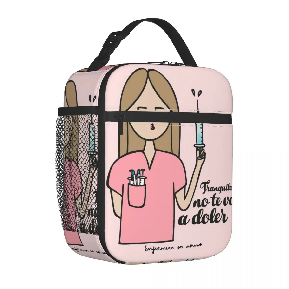 Insulated Lunch Bags Cooler Bag Lunch Container Enfermera En Apuros Doctor Nurse Medical Lunch Box Tote Food Handbags Picnic