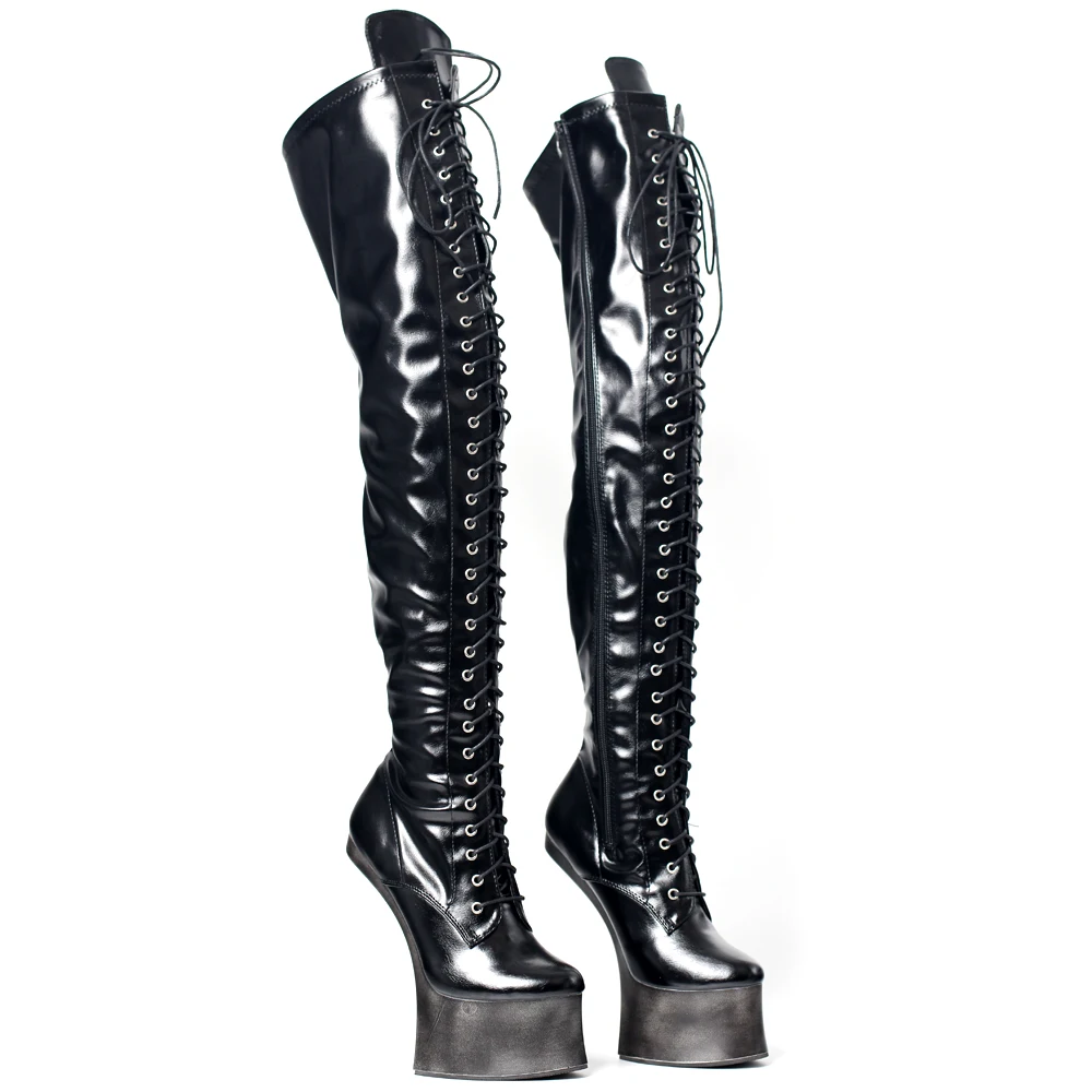 7 Inch High Heel Thigh High Sexy Fetish Boots Size36-46