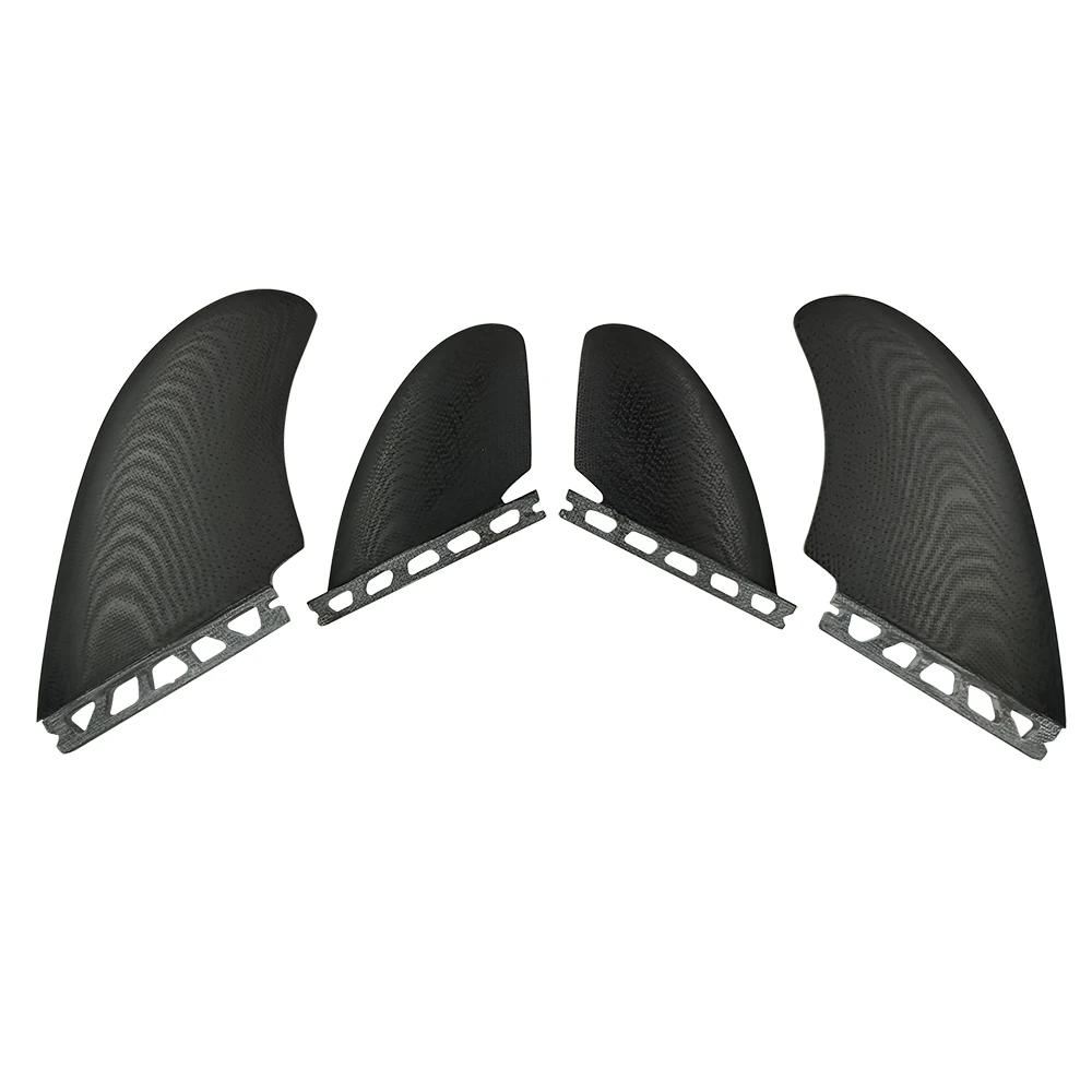 

UPSURF FUTURE Quad Fins RM Surfboard Fin Fiberglass Black High Performance Surf Quilhas Single Tabs Base Surfboard Side Fin 4pcs