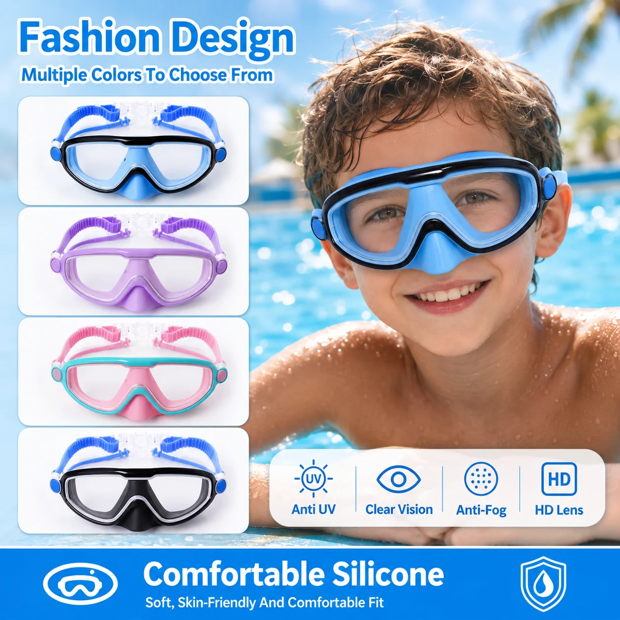 Professional Adult Scuba Diving Mask Set – HD Anti-Fog Lens, UV Protection, Adjustable Snorkeling & Swimming Goggles for Divers