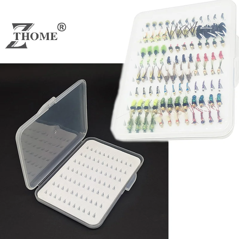 1Pc S/M/L Micro Flies And Midges Nymph Slim Fly Box With Foam Fly Fishing Lure Box Fishing Tackle Fish Hook Fishing Fly Box
