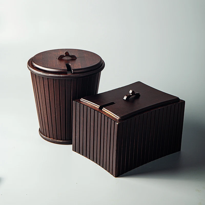 

Waste tea bucket, desktop garbage bin, tea separation and filtration, tea residue with cover, household and office use