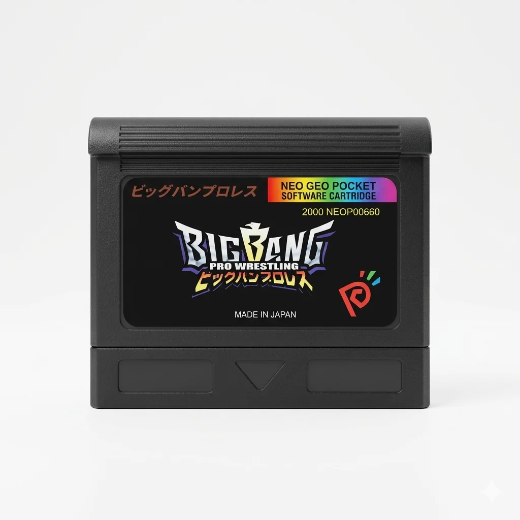 

Custom Game Cartridge for NGPC, Pocket & Color - [BIG BANG WRESTLING] - Dual Language Support - High-Compatibility