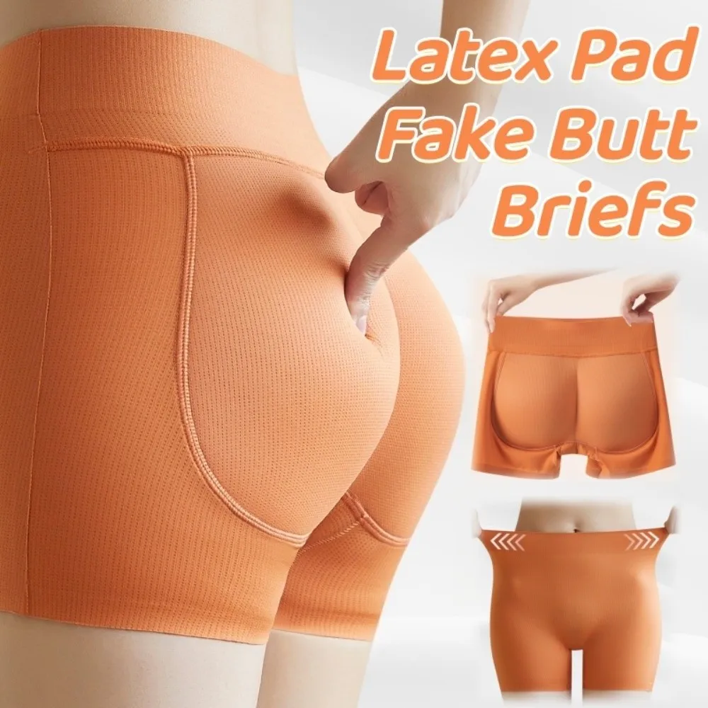 

Seamless Latex Pad Butt Lifting Briefs Slimming Thigh-lifting Fake Butt Pad Body Shaper Breathable Elastic Enhancer Hip Pants