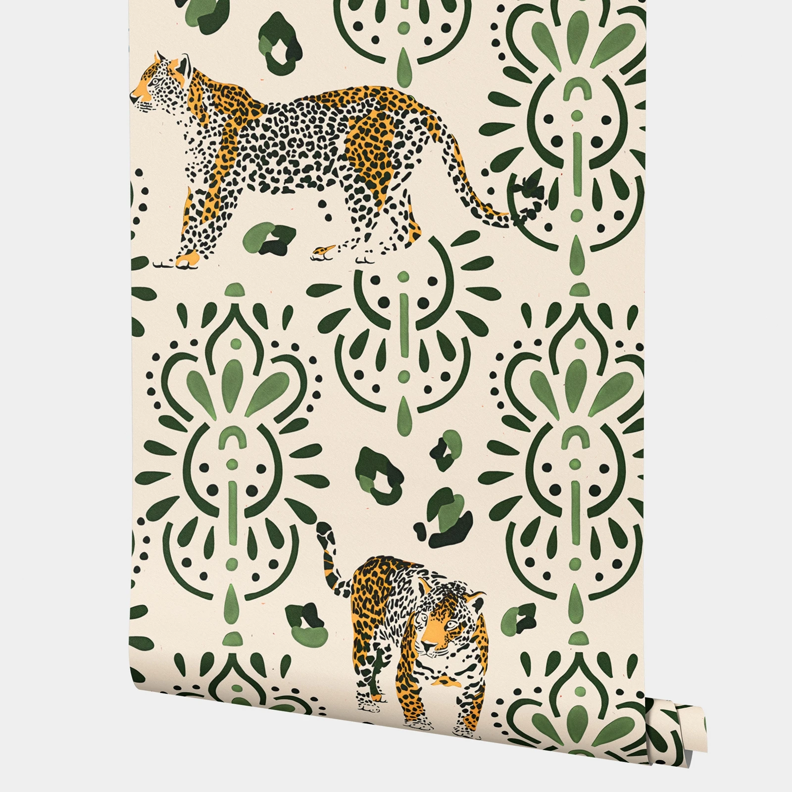 

Обои с животными, стильный леопард - тематические декоративные наклейки на стены с геометрическими узорами, обои с наклейками для спальни, 50 см * 300 см