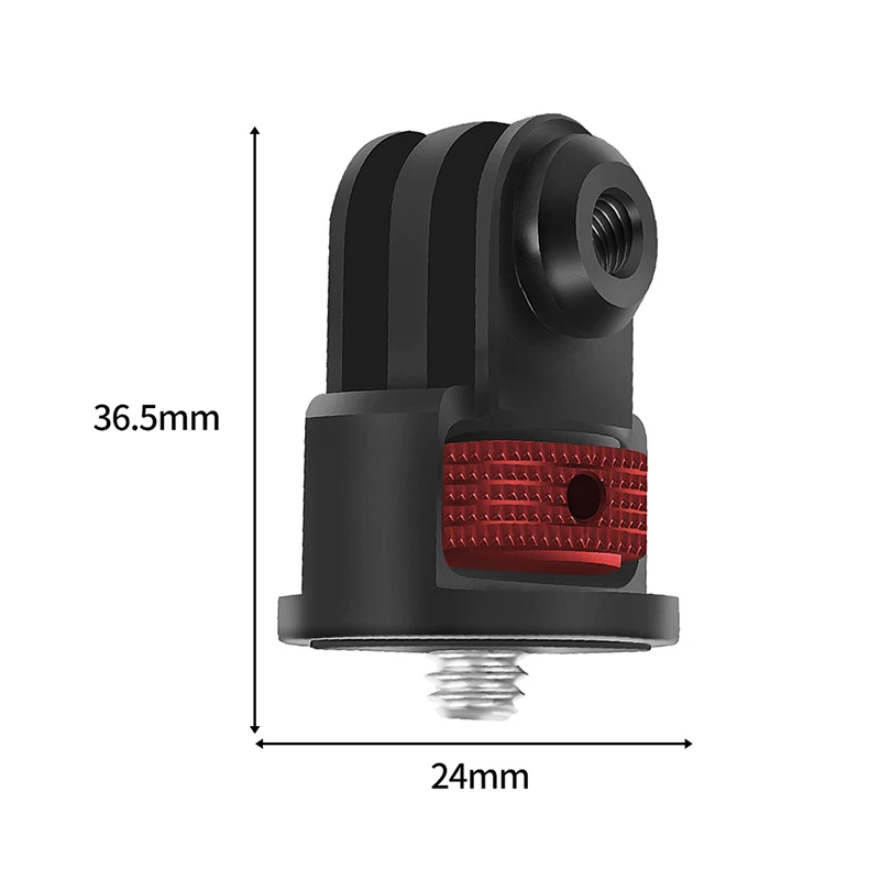 Aluminiumlegierung 1/4 Zoll Mini Stativadapter Halterung Basis für Gopro 13 12 11 10 für Insta360 X5 X4 X3 X2 für DJI Osmo Action Kamera – Detail 17