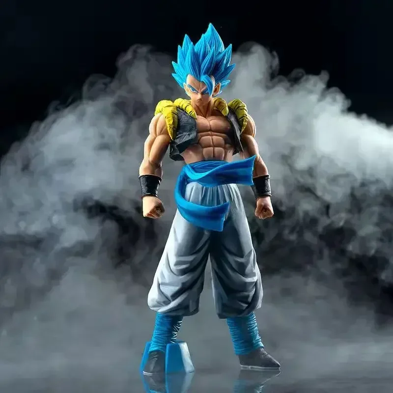 HOTSALE LAGER 31CM Anime Dragon Ball Z Super Saiyajin Blau Gogeta PVC Action Figure Modell Spielzeug Desktop Decoraction Geburtstag geschenk