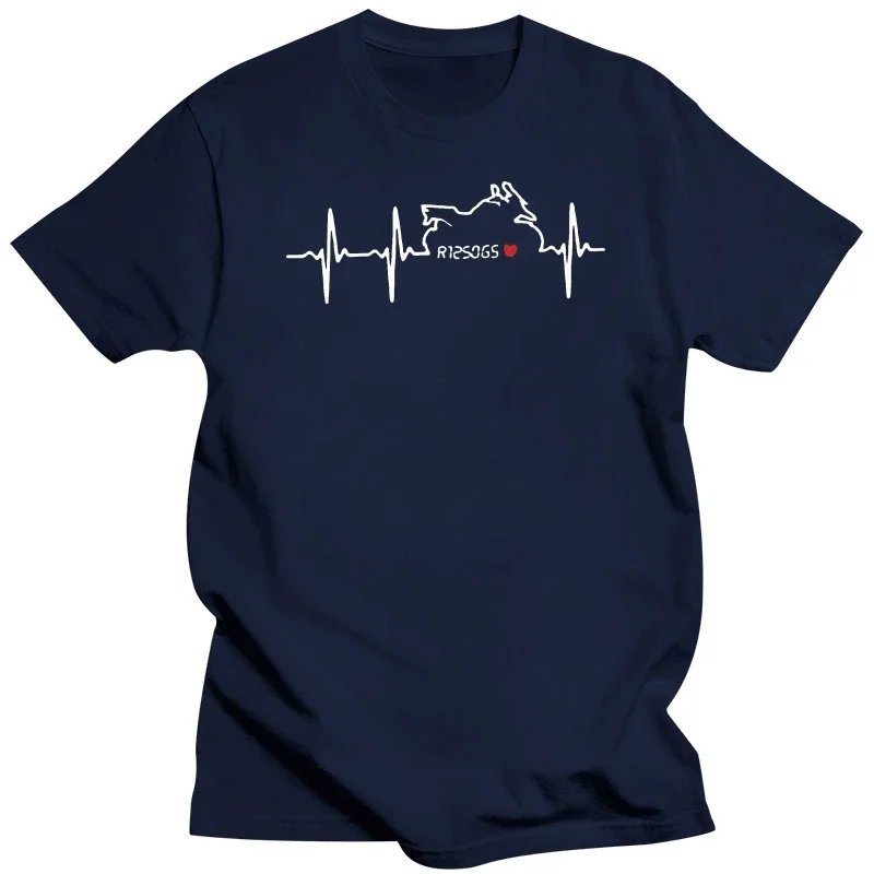 Heartbeat Motorcycle Biker Meeting Motif Logo R 1250 Gs Tuning Accessories T-Shirt graphic tshirts men clothing 2024short sleeve