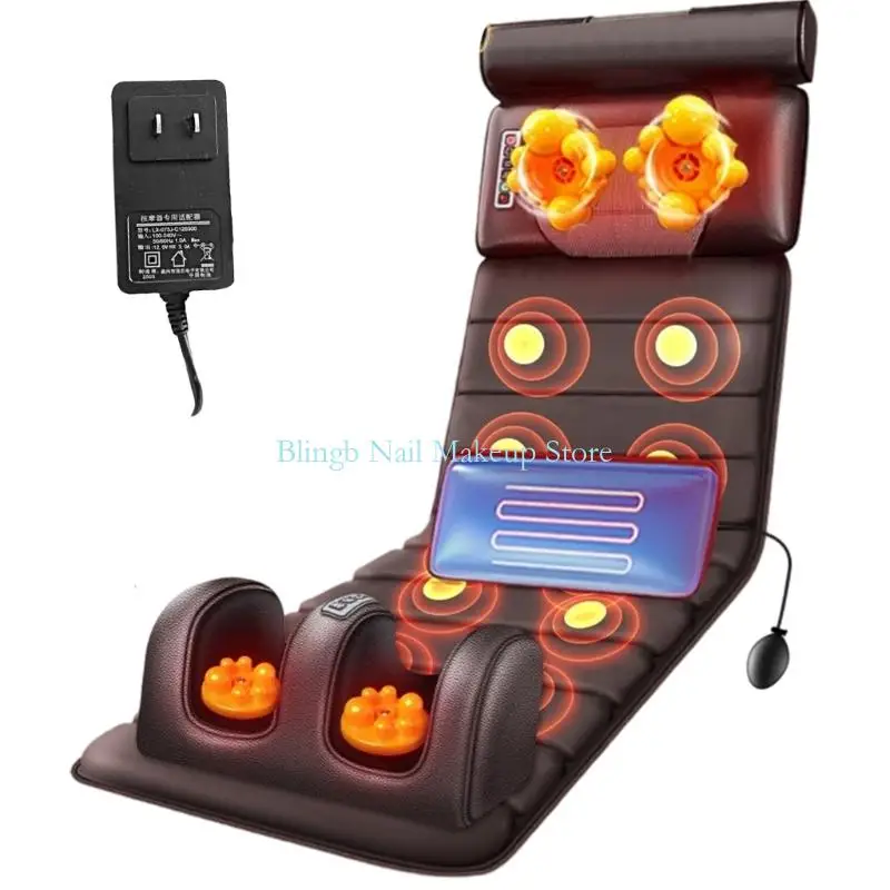 

28ta All Body Massage Mats с 9 вибрациями подушка по поясничному поясничному пояснице