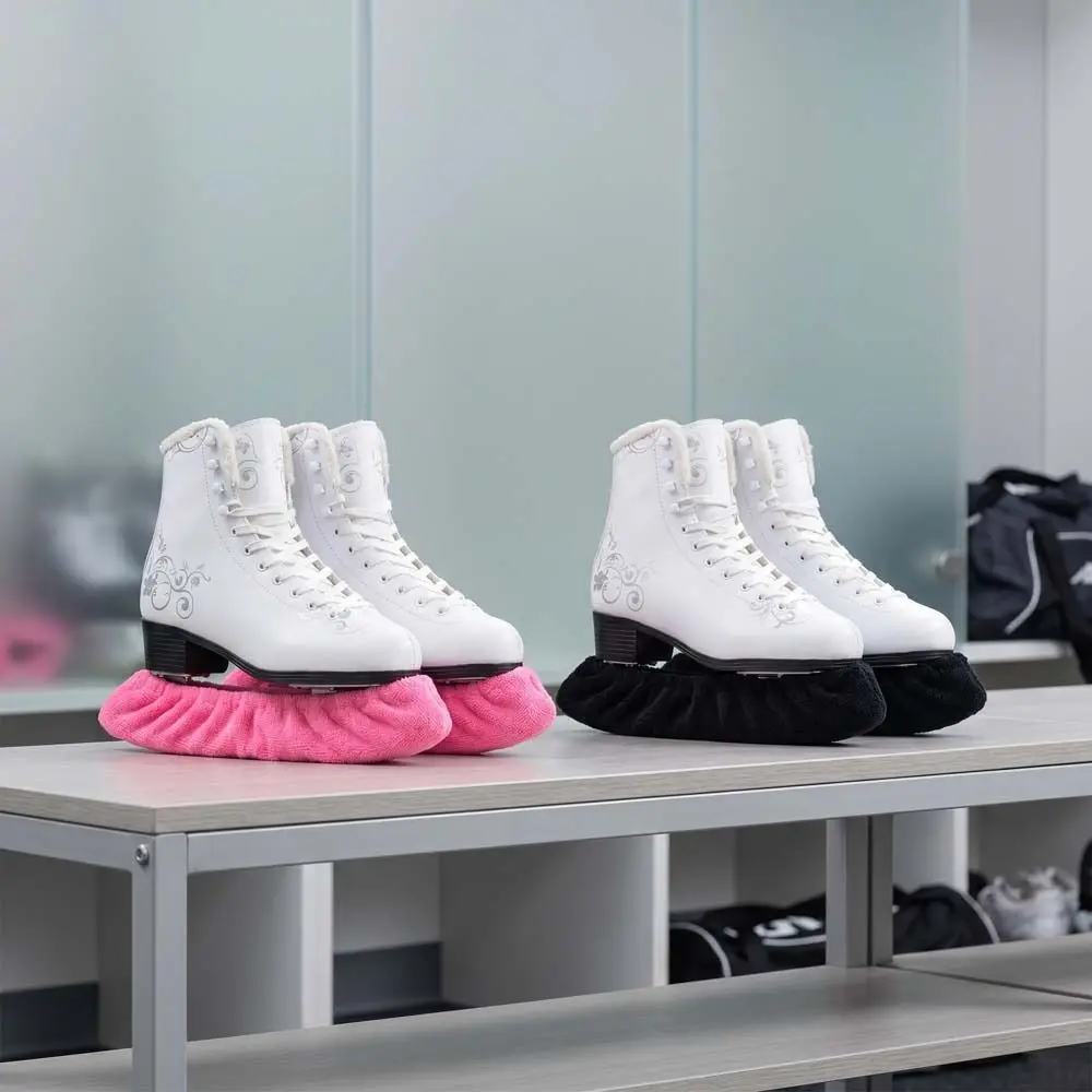 

1 pair Soft Protector Ice Skate Shoes Covers Hockey Skates Plush Case Skate Shoes Protector Colorful Breathable