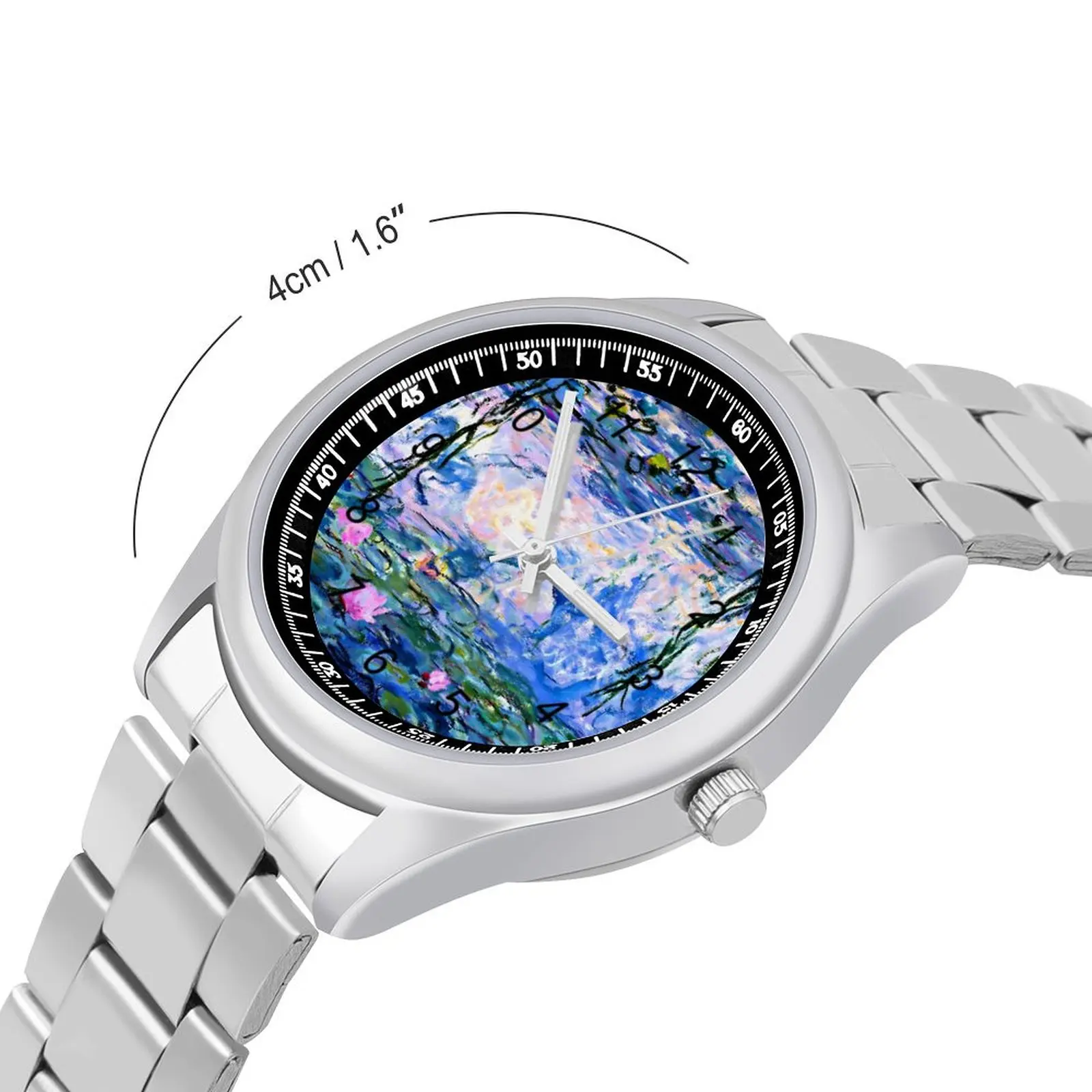 Van Gogh Quartz Watch Water Lilies Print Steel Photo Wrist Watches Girl Gym Funny Cheap Wristwatch