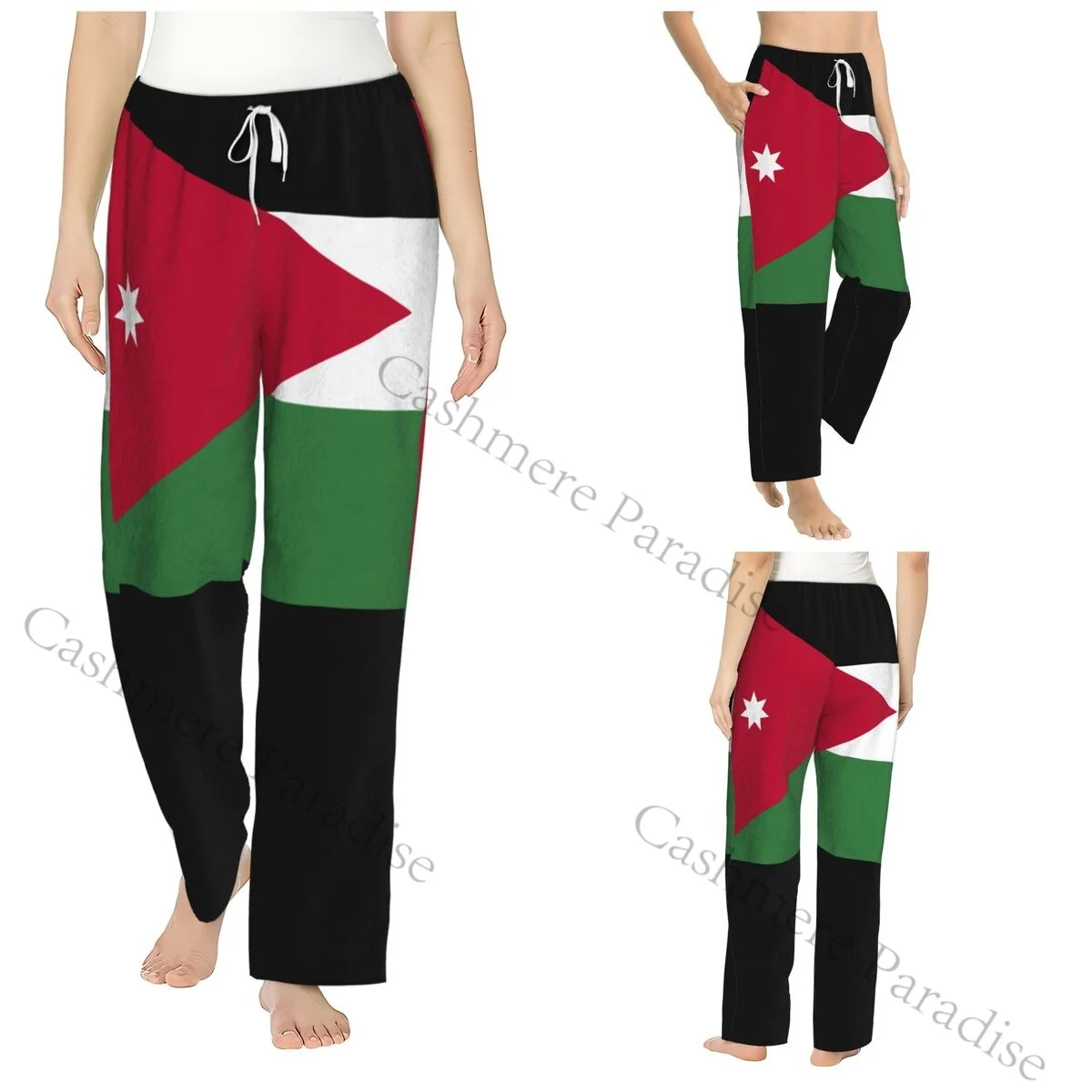 

Jordan Flag Warm Women Pajama Pants Flannel Sleep Bottoms Soft Fleece Loungewear
