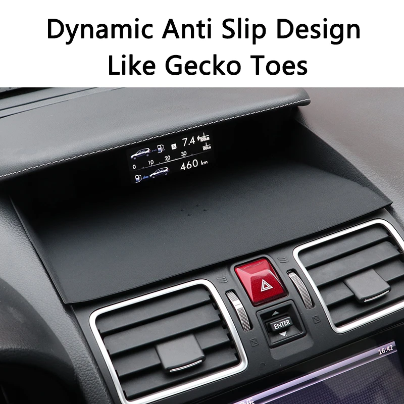 QHCP Silicone Anti-Slip Mat Phone Holder Ornament Non-slip Dashboard Pad For Subaru Forester 13-18 XV 12-17 Interior Accessories