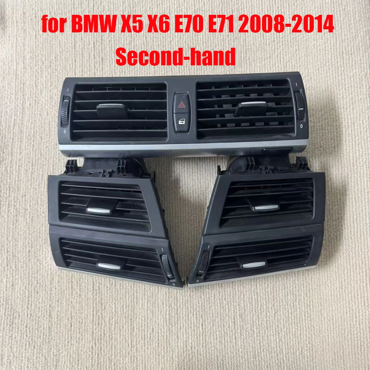 Second-hand For BMW X5 X6 E70 and E71 2008-2014 middle left and right The original factory assembly of the air outlet