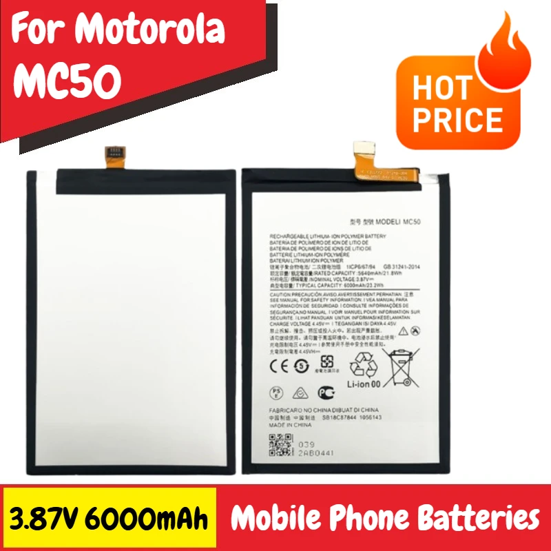 

3.87V 6000mAh MC50 Battery for Motorola G9 Power XT2091-4 Phone Brand-New High Quality