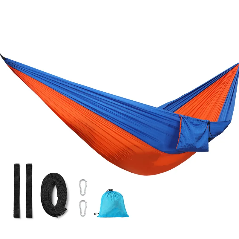 Outdoor Double Hammock for Camping and Camping, Hanging Chair, Spinning, Leisure Floor Mat, Swing Sleeping Bag, A456