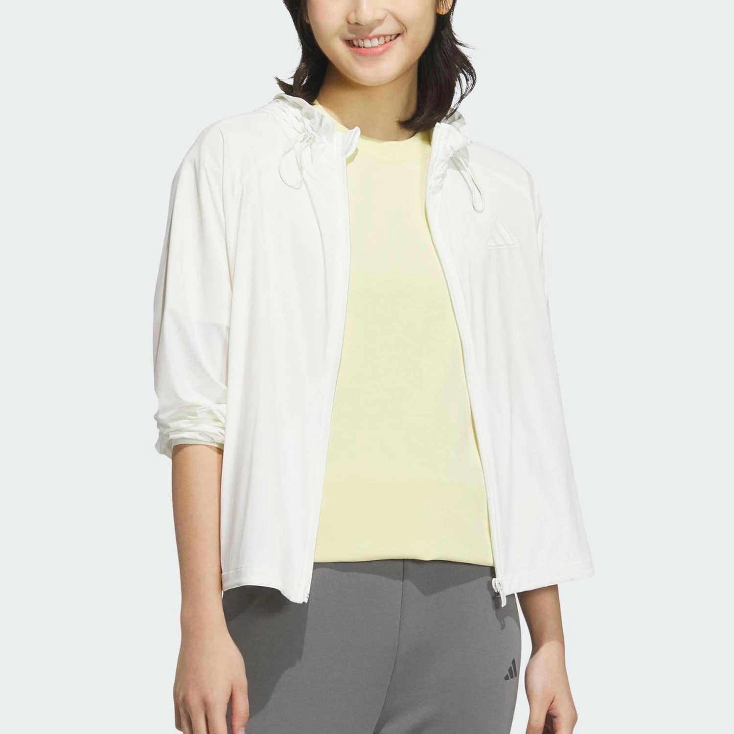Adidas Authentic Summer Style Women's Woven Breathable Sun Protection Jacket JN0705
