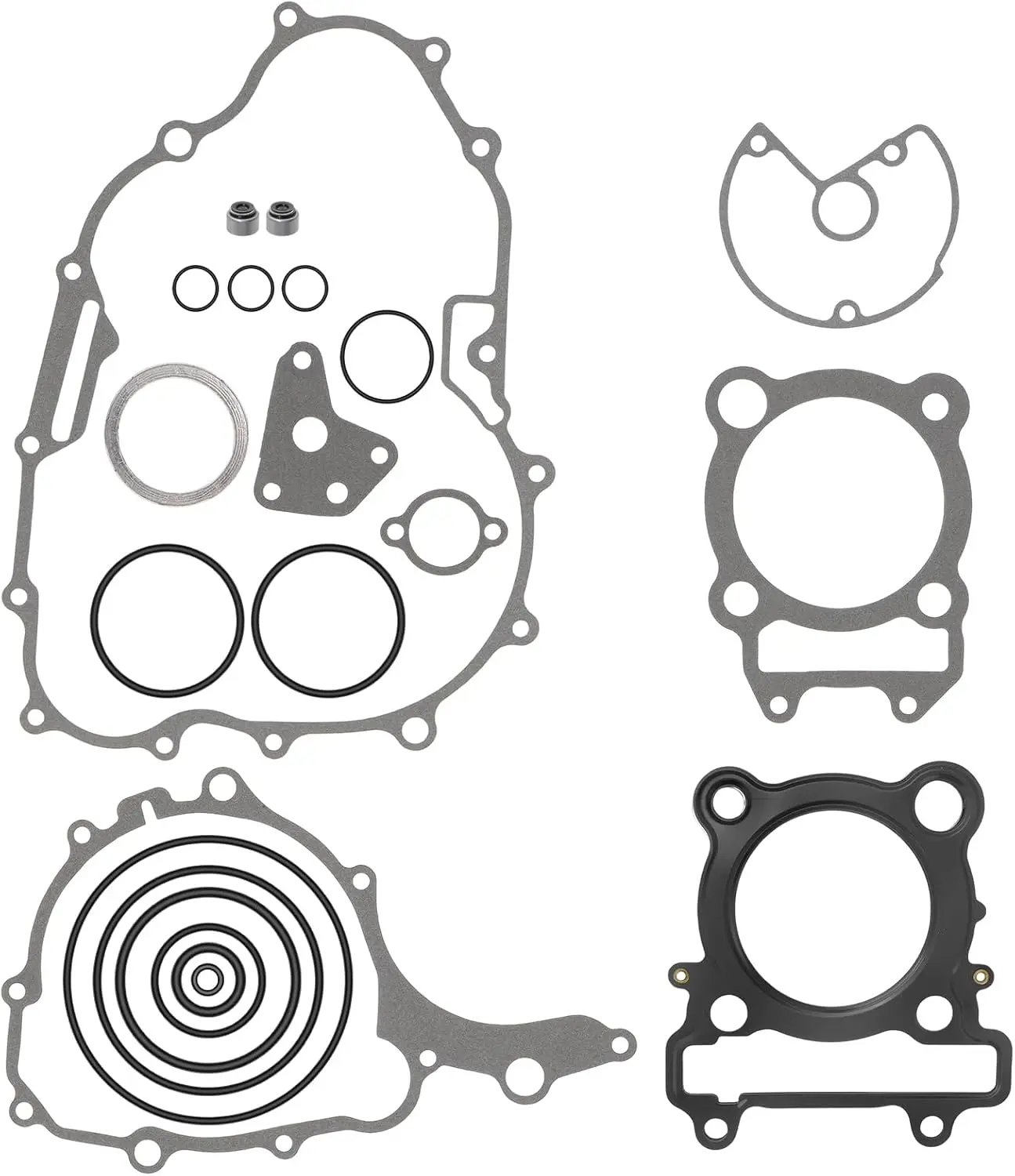 Cylinder Gasket Stator Clutch Cover Set for Yamaha ATV Raptor 250 YFM250 XT250 Off-Road Vehicles