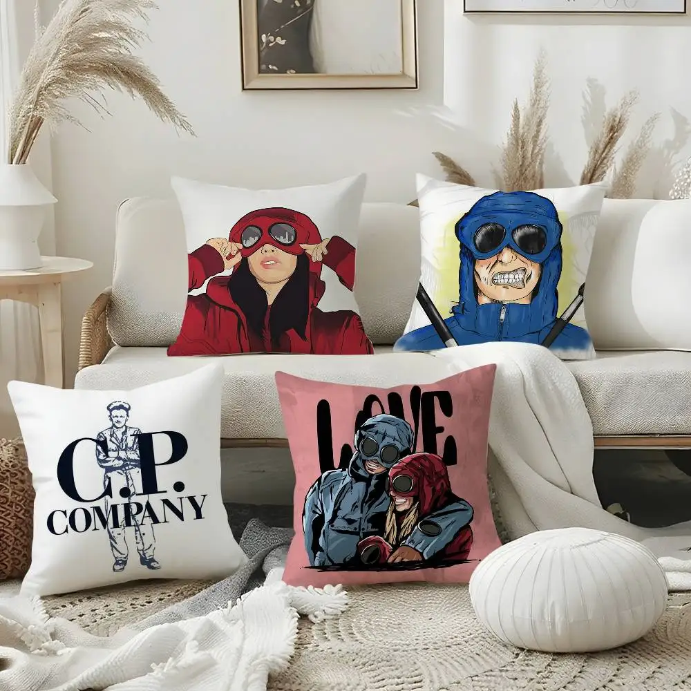 الأزياء C_C و P C_Company كيس وسادة المنزل النوم كرسي الظهر قصيرة أفخم الوجهين الطباعة مكتب قيلولة الوقت غطاء الوسادة